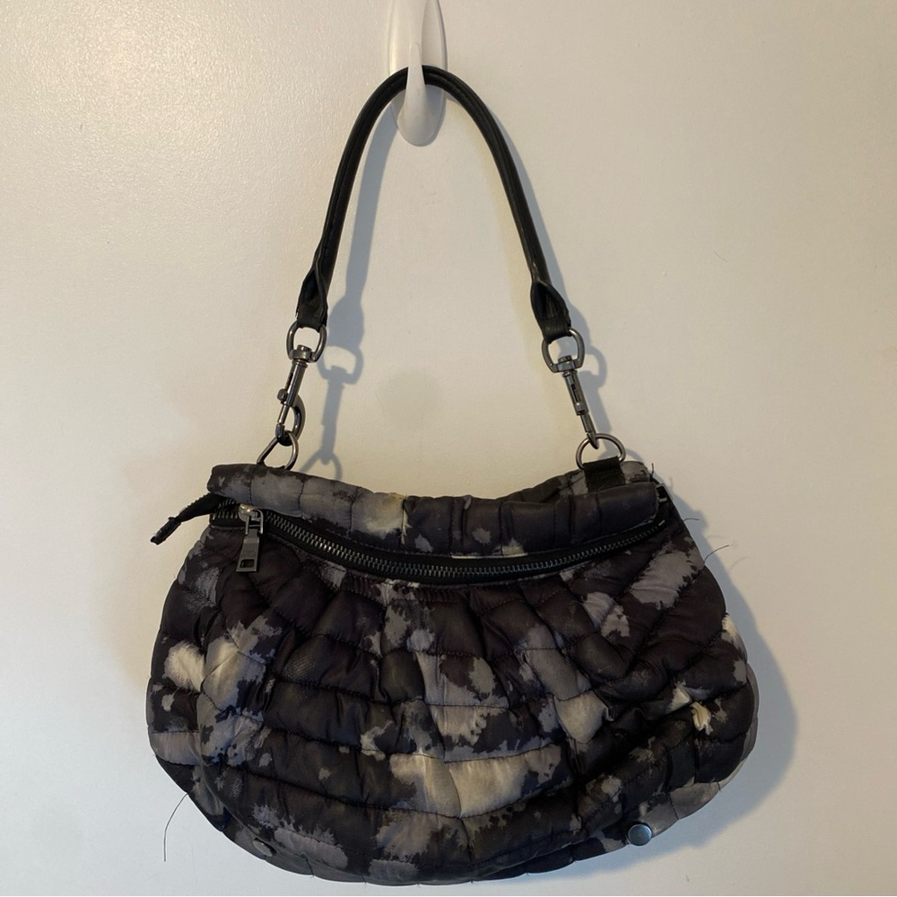 THINK ROYLN Black and Gray Hobo Bag
